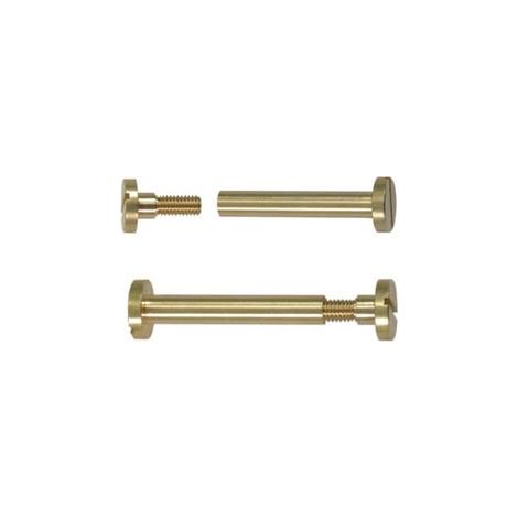 VITI A CANNOCCHIALE IN OTTONE- - ø mm.6x25h. - testa ø mm.12 - vite ø.mm.5x11 MA - 25 pezzi