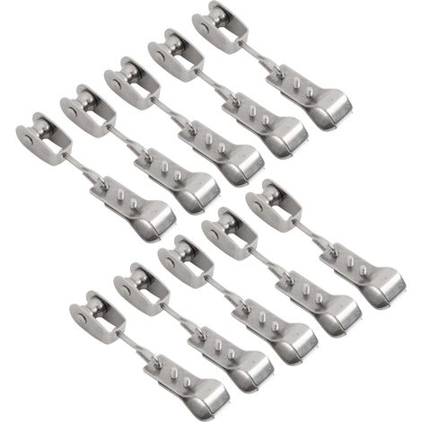 Minhe Extérieur pour matériel de voile d'ombrage avec poulies et pinces en acier inoxydable 304 pour montage de tuyau de 15 mm à 25 mm (1/5)
