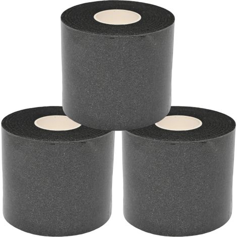 Fasce pre-confezionate per lo sport, 3 rotoli di fasce per capelli nere, fasce per capelli in schiuma per lo sport