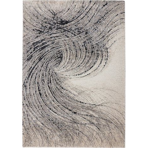 Tapis gris moderne à motif marbré doux et dense - 150 x 80 cm (1/5)