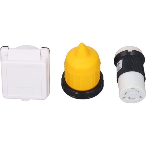 125V 30A Prise d'alimentation femelle à verrouillage tournant avec kit de capot étanche (1/5)