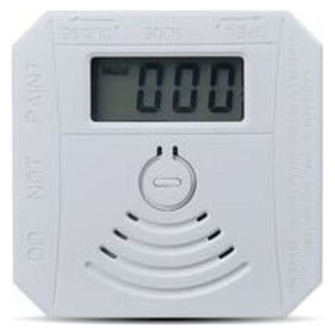 Détecteur de gaz Détecteur de fumée de monoxyde de carbone combiné Détecteur de fumée CO à piles avec écran d'affichage LED Flash Alarme sonore Motif d'avertissement sonore (1/4)