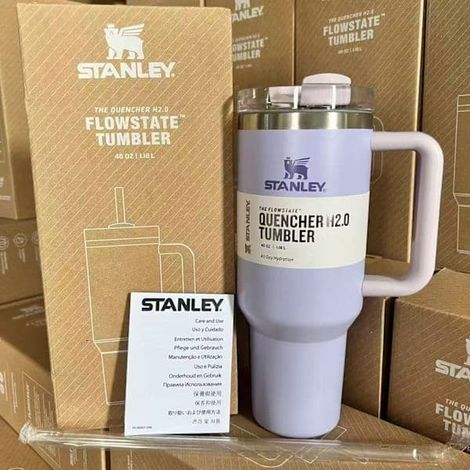 Grande tasse de 1,2 L en acier inoxydable avec anse et paille, idéale pour les voyages en voiture, violette