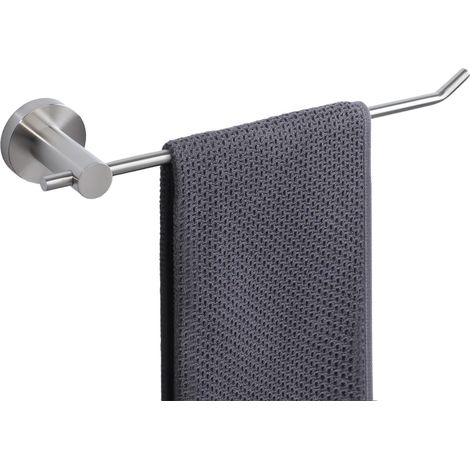 Porte Serviette Salle de Bain, Porte Serviette Mural Durable en 304 Acier Inoxydable, Longeur 35 CM, Pratique et Robuste, Barre Porte Serviette Brossée (1/5)