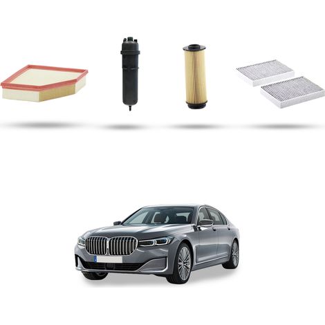 Kit tagliando 4 filtri compatibile con Bmw serie 7 (G11,G12) 730d 155kw dal 2020 (1/5)