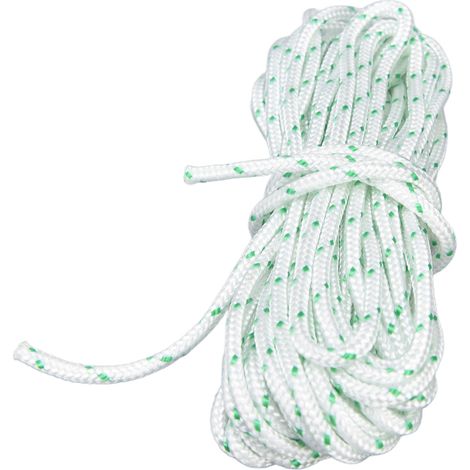 Corde de démarrage en nylon de 3,5 mm résistante à l'usure pour tronçonneuse de jardin, compatible avec les tondeuses à gazon Craftsman, 10 m / 32,8 pi (1/5)