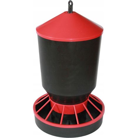 Comedero para aves de corral, palomas y pollos de 10 kg. Fabricante.