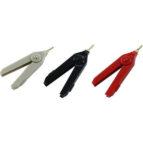 3 Kelvin-beschichtete Klemmen 90 mm 20 A (+ rot +) (1/5)