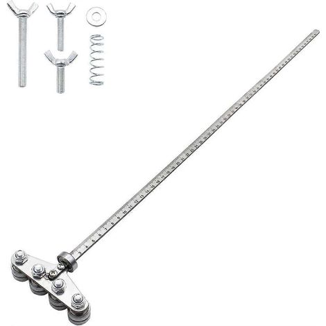Rail de guidage professionnel pour scie circulaire, pour une coupe de précision - Pied à coulisse réglable en acier inoxydable pour scies circulaires (1/5)