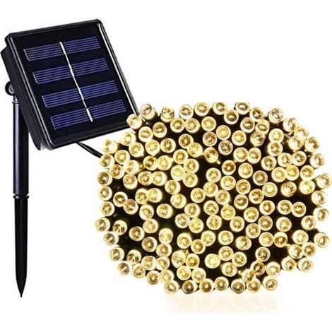 Wasserdichte Solar-LED-Girlande 5m mit 20 LEDs und 8 Modi für Garten, Weihnachten und Feste - Außendekoration