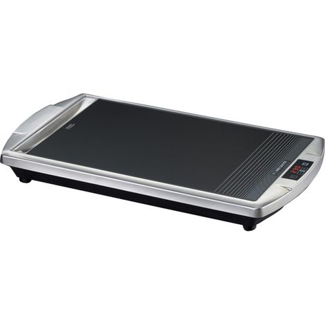 Rommelsbacher Tischgrill CG 2308/TC, Elektro-Bratplatte ,silber/schwarz (1/5)