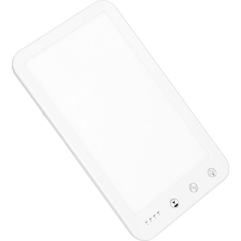 Lampe de photothérapie avec perles LED, conception à interrupteur physique, 10 000 lumens, lampe fluorescente à gradation à 5 niveaux, prise standard américaine, 110 V à 240 V. (1/5)