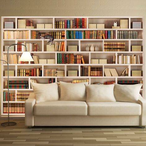 Papier Peint "Bibliothèque Domestique" 105 x 150 cm (1/2)