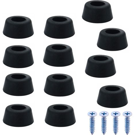 Patins en caoutchouc pour meubles, paquet de 50 – Protections de sol avec fixation par vis pour chaises et tables (1/5)