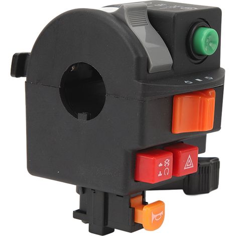 Interrupteur de guidon de moto 7/8 po (22 mm) pour phare, clignotant, klaxon, clignotant clignotant, marche/arrêt, commande de démarrage/arrêt pour VTT (1/5)