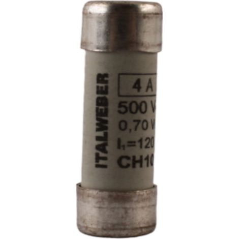 Italweber fusibile ch10 gg 4a 500v 1421004