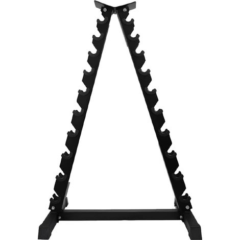 Supporto Manubri a Piramide Rastrelliera Porta Pesi Palestra in Acciaio Stand (1/5)
