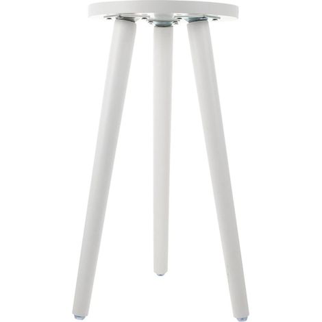Support de Fleurs en Bois Pieds Blancs Hauteur 52 CM Diamètre 20 CM Support de Pots de Fleurs Intérieur et Extérieur pour Plantes de Jardin Balcon et Salon pour Plantes (1/5)