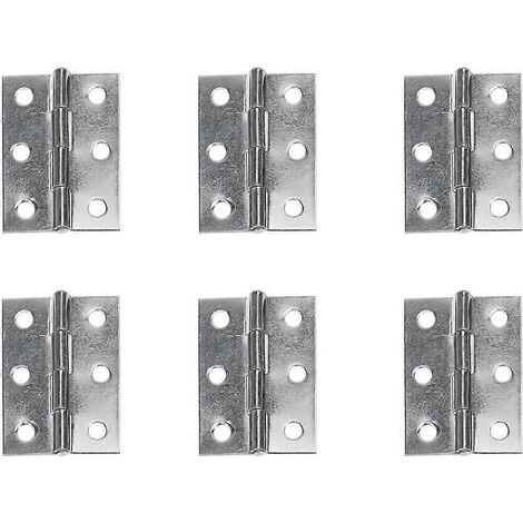 10 connettori per cerniere di finestre e armadi in acciaio inox (argento) (1/5)