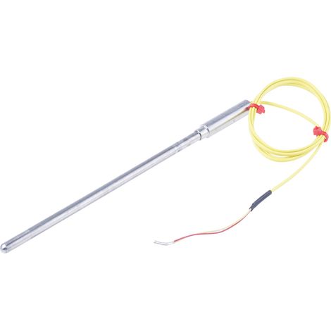 Thermocouple type K Ø 6mm, L 150mm, +1100°C max à Câble ( Prix pour 1 )