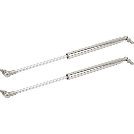 Vérin à gaz de 414 mm, support de couvercle, ressort à gaz, acier inoxydable, pour plancher, trappe, armoire, boîte à outils, camping-car, camionnette, caravane (1/5)