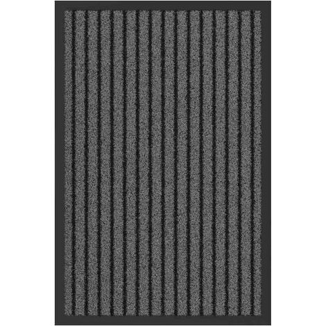 Tapis d'entrée noir 40 x 60 cm en polypropylène