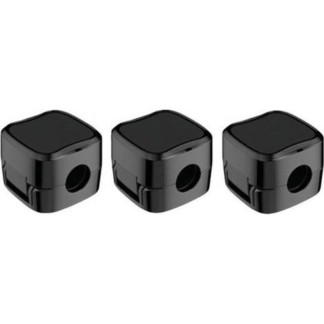 Magnetic cable clips, under-desk cable management, self-adhesive cable holders for home office, black, 3 pieces. (1/5)