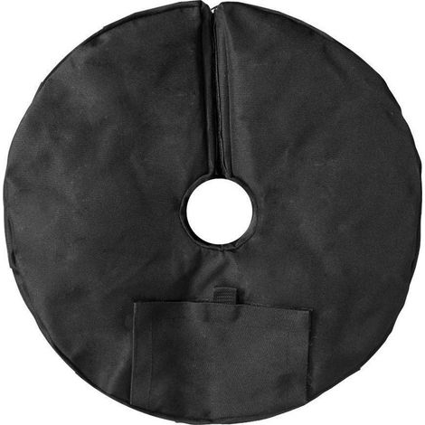 Sac De Poids pour Parasol De Patio, 46cm Support De Base De Sable Détachable Rond Sac De Poids Parasol Résistant Aux Intempéries s'adapte Porte-à-Faux Décalé, Porte-Parapluie Ou Mât De D (1/5)