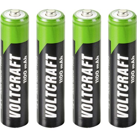 VOLTCRAFT HR03 Micro (AAA)-Akku NiMH 1100 mAh 1.2 V 4 St. (1/4)
