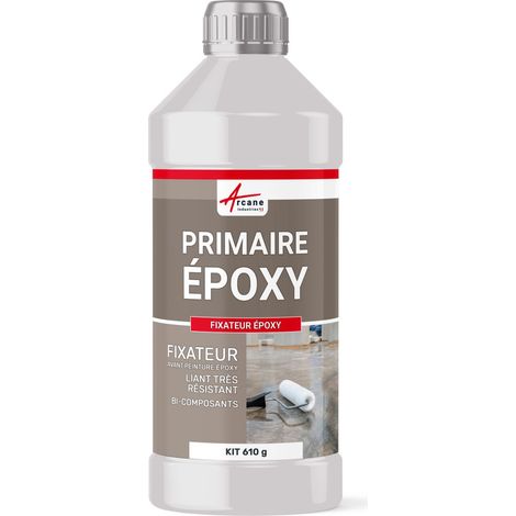 Résine epoxy transparente, primaire, sous couche, accrochage, béton, métal, fixateur : Fixateur epoxy - 610 gr - ARCANE INDUSTRIES