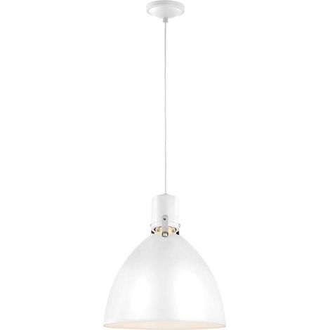 Elstead Brynne - LED 1 Light Medium Dome Deckenanhänger Chrom, gebürsteter Stahl (1/2)