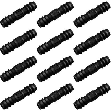 12PCS raccord simple 4 dérivation trois voies à travers coude jardinage grand hangar gouttes d'irrigation accessoires (1/5)