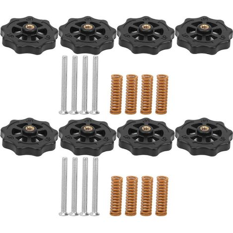 2er-Set Nivellierungsset M4-Mutterschraube mit Feder, passend für Creality CR-10/CR-10s/Ender 3 Heizbett
