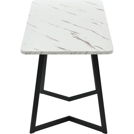 Ensemble table et chaises, 5 pièces, 1 table + 4 chaises, velours, noir (1/5)
