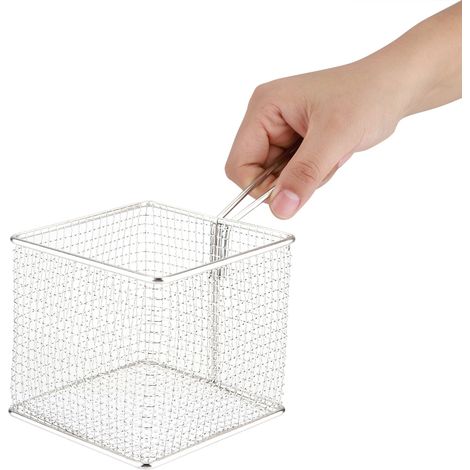 Mini paniers à frites en acier inoxydable, passoire de présentation alimentaire, outil de cuisson des pommes de terre (1/5)