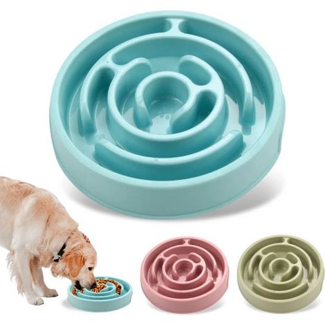 2-teiliger Slow-Food-Napf geeignet für Hunde niedliche rutschfeste verschluckungssichere und umweltfreundliche Hundenäpfe Geeignet für kleine und (1/5)