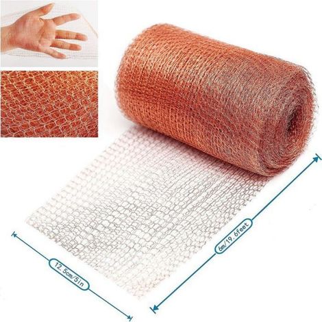 Grillage Anti Rongeur de Haute Qualité, 100% Cuivre Anti Limace Escargot Souris Rat Oiseaux Nematodes Ferramol, Filet de Cuivre Tri (1/5)