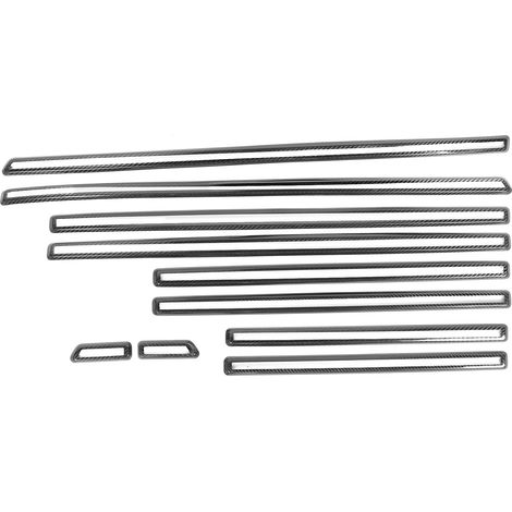 Bandes de garniture de moulage de corps de porte latérale, 10 pièces, décor en Fiber de carbone adapté à Mercedes Benz classe G W463 19-20 (1/5)