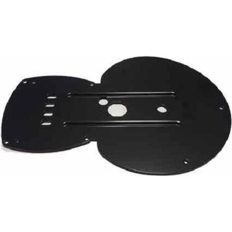 Ecoprice® Ricambi Frog Base Verniciata Nera FR027 + 5 Piedini Gomma DK020