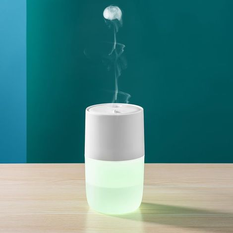 Mini humidificateur USB 360 ml, double brumisation LED dégradé silencieux (1/5)