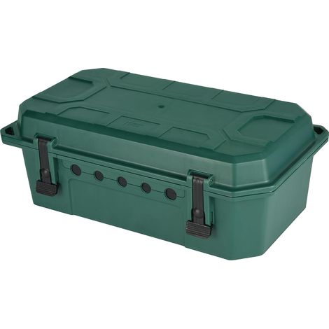 300180 Boîte de Protection étanche de branchements électriques extérieure résistant aux intempéries IP54 avec 5 Sorties de câbles (de 7,5 mm à 12,4 mm), Dimension 290x 195x 126mm, Vert (1/3)