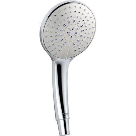 Douchette fonctionnelle IDEALRAIN L d : 120 mm L3, 3 types de jets : pluie, averse, ma chrome IDEAL STANDARD