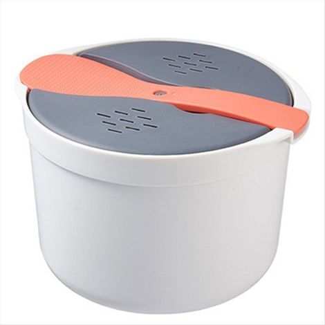 Cuiseur à riz portable pour micro-ondes, cuiseur vapeur multifonction, boîte à lunch bento, ustensiles (1/5)
