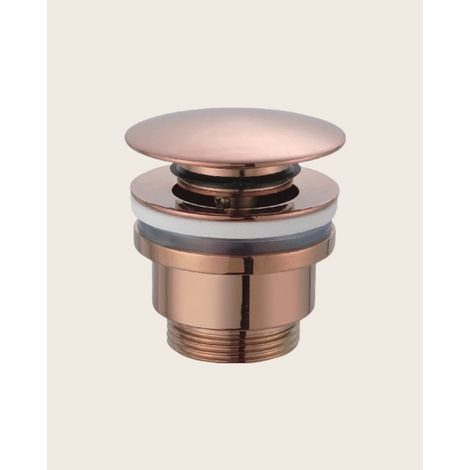 Exagonshop Piletta click clak lavabo e bidet universale in ottone