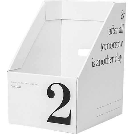 Classeur vertical à numéros pour papier, rangement de bureau fin pour livres, cahiers, magazines et enveloppes (2 unités) (1/5)