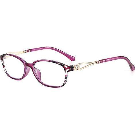 Lunettes de lecture anti-lumière bleue, correction de +100 à +400 degrés, unisexe (hommes et femmes), rouge rosé, 100 degrés. (1/4)
