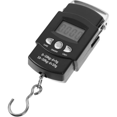 Portable 50kg Electronic Luggage Scale with Multifunctional Kitchen Scale, Widened Stainless Steel Handle and Backlit LCD Screen for Fishing and Travel (1/5)