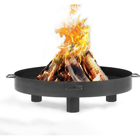 CookKing Stahl Feuerschale Tunis Schwarz 60x60x20 cm (1/5)