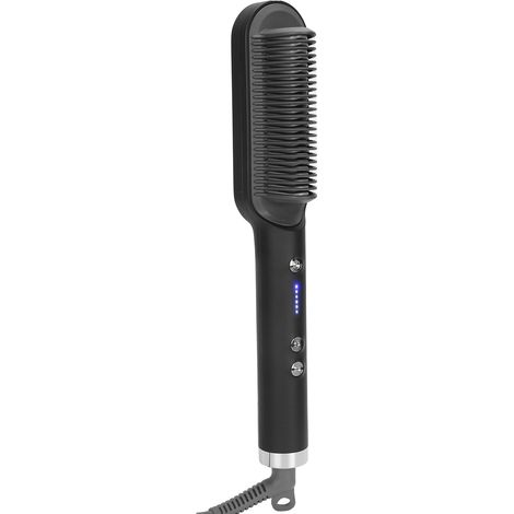 Lisseur/boucleur multifonction pour cheveux (220 V) Noir + Rouge Prise UK (1/5)