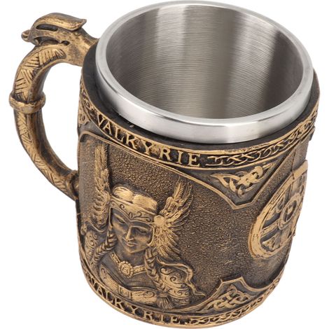 Chope à bière en acier inoxydable et résine double couche résistante aux hautes températures, motif pirate, accessoires pour boissons (1/5)